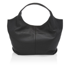 Black handbag.